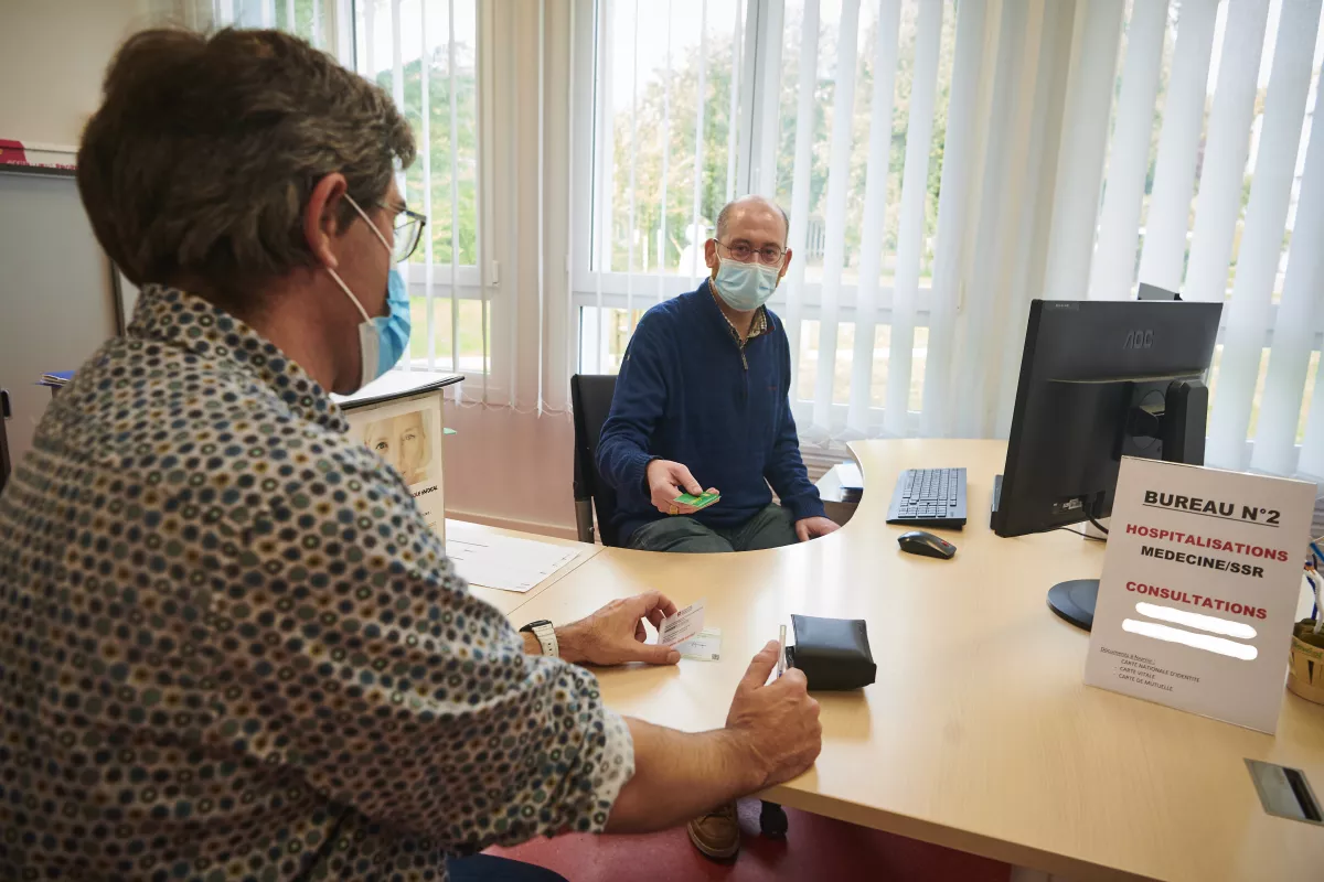 admission administrative à l'hôpital