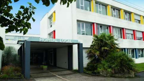 entrée de l'hôpital de Lesneven